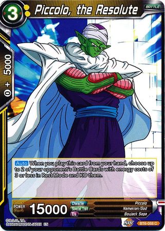 Piccolo, the Resolute [BT6-088] | Shuffle n Cut Hobbies & Games