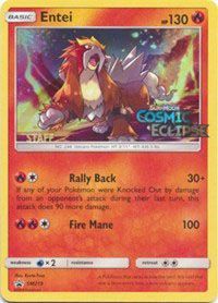 Entei (SM219) (Staff Prerelease Promo) [Sun & Moon: Black Star Promos] | Shuffle n Cut Hobbies & Games