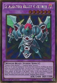 Gladiator Beast Gyzarus [PGL2-EN079] Gold Rare | Shuffle n Cut Hobbies & Games