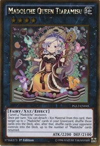 Madolche Queen Tiaramisu [PGL2-EN045] Gold Rare | Shuffle n Cut Hobbies & Games