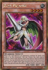 Rose Paladin [PGL2-EN004] Gold Secret Rare | Shuffle n Cut Hobbies & Games