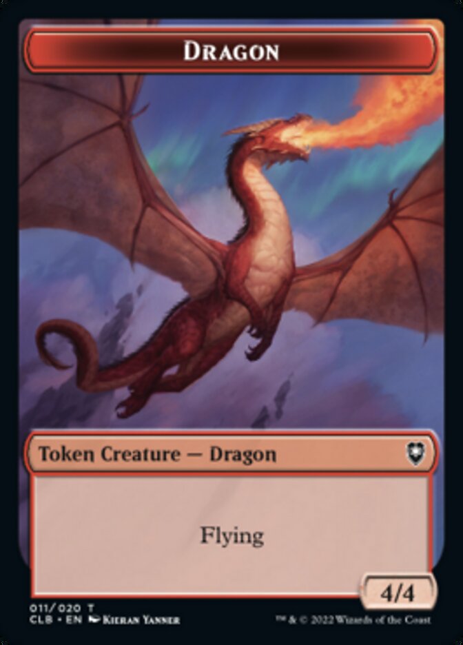 Dragon Token [Commander Legends: Battle for Baldur's Gate Tokens] | Shuffle n Cut Hobbies & Games