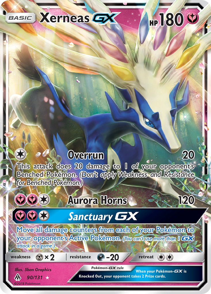 Xerneas GX (90/131) [Sun & Moon: Forbidden Light] | Shuffle n Cut Hobbies & Games