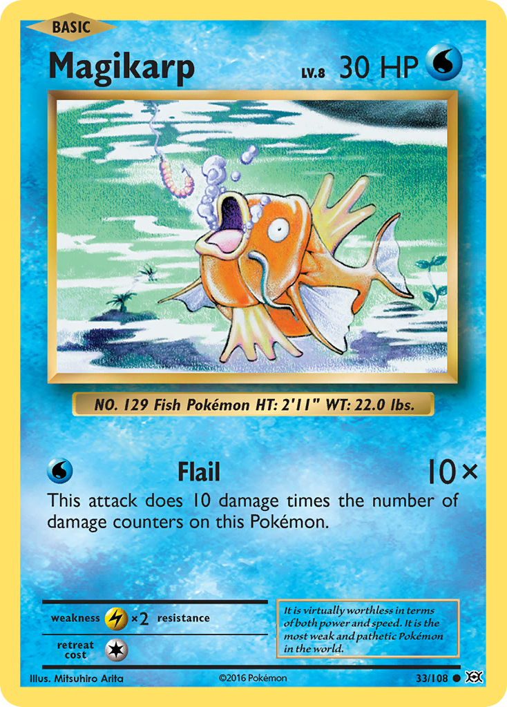 Magikarp (33/108) [XY: Evolutions] | Shuffle n Cut Hobbies & Games