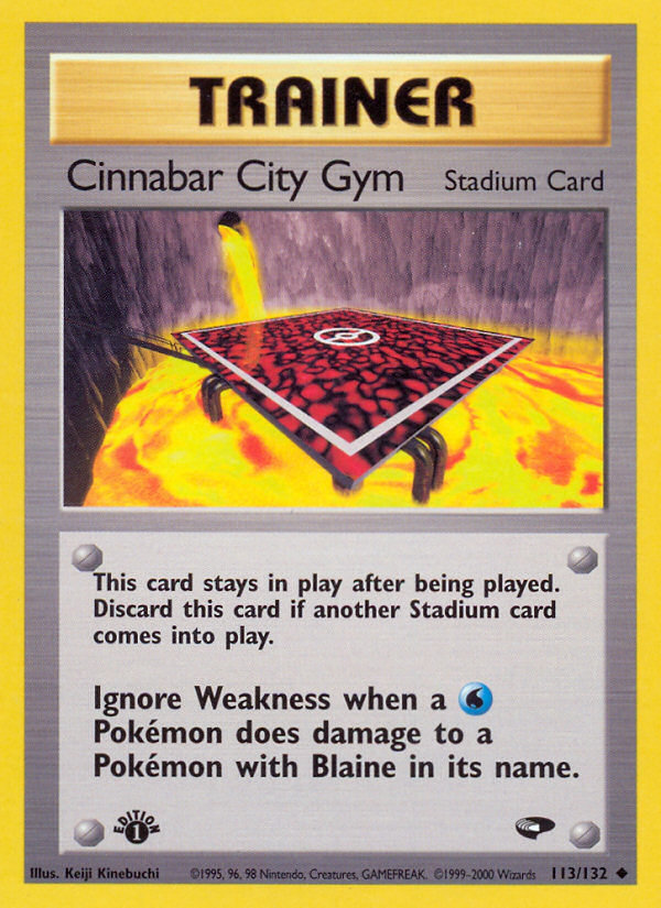 Cinnabar City Gym (113/132) [Gym Challenge 1st Edition] | Shuffle n Cut Hobbies & Games