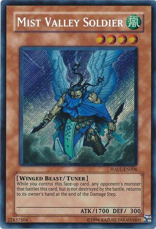 Mist Valley Soldier [HA01-EN006] Secret Rare | Shuffle n Cut Hobbies & Games