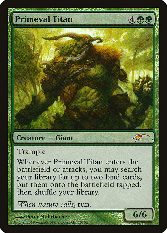 Primeval Titan (Grand Prix) [Grand Prix Promos] | Shuffle n Cut Hobbies & Games