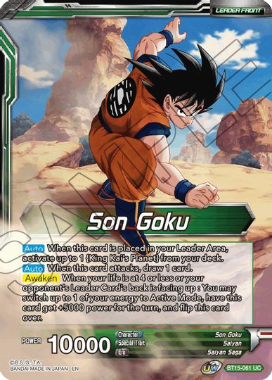 Son Goku // Son Goku, Destined Confrontation (BT15-061) [Saiyan Showdown Prerelease Promos] | Shuffle n Cut Hobbies & Games