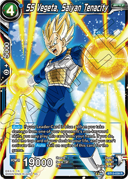 SS Vegeta, Saiyan Tenacity (Rare) [BT13-039] | Shuffle n Cut Hobbies & Games