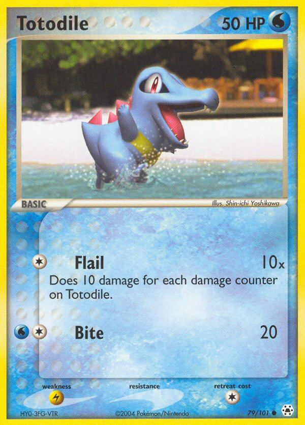 Totodile (79/101) [EX: Hidden Legends] | Shuffle n Cut Hobbies & Games