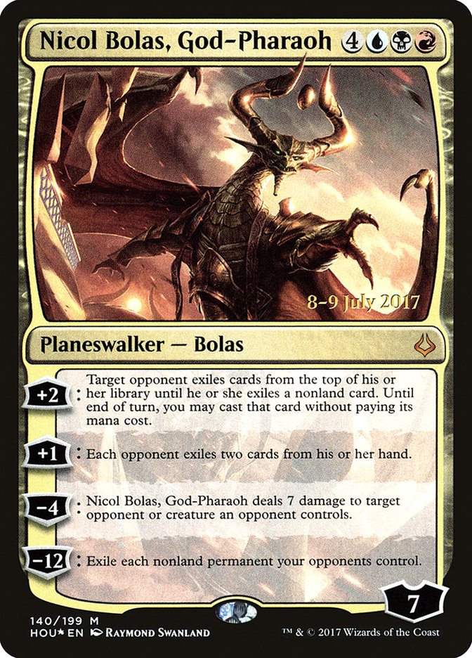 Nicol Bolas, God-Pharaoh [Hour of Devastation Prerelease Promos] | Shuffle n Cut Hobbies & Games