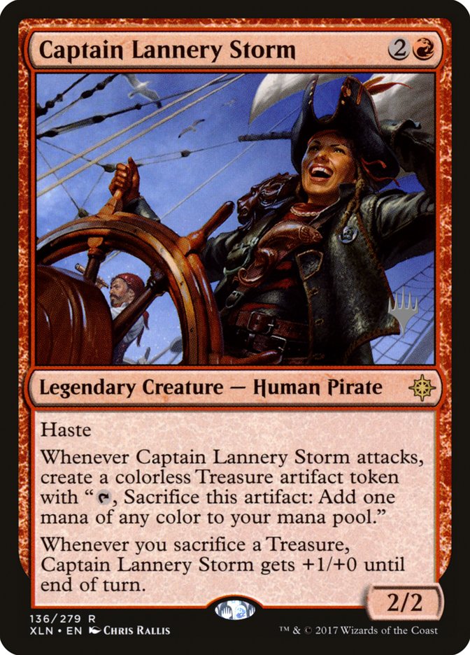 Captain Lannery Storm (Promo Pack) [Ixalan Promos] | Shuffle n Cut Hobbies & Games