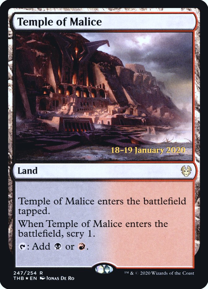 Temple of Malice [Theros Beyond Death Prerelease Promos] | Shuffle n Cut Hobbies & Games