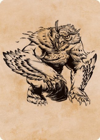 Owlbear (Showcase) Art Card [Dungeons & Dragons: Adventures in the Forgotten Realms Art Series] | Shuffle n Cut Hobbies & Games