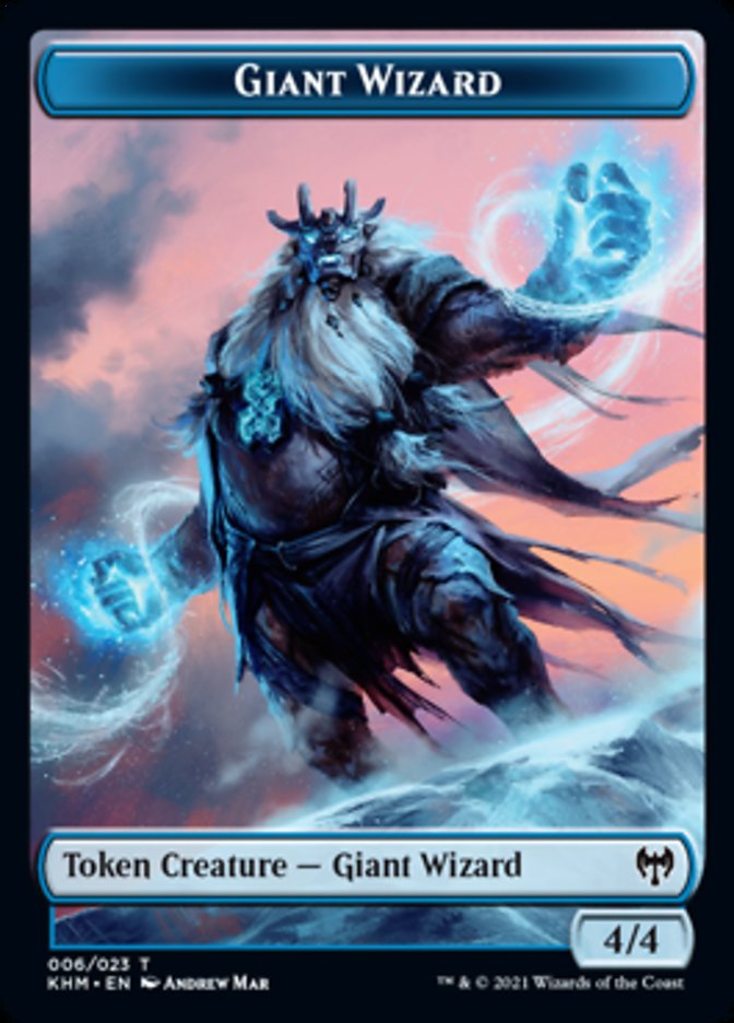 Giant Wizard Token [Kaldheim Tokens] | Shuffle n Cut Hobbies & Games