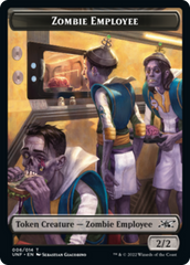 Zombie Employee // Food (011) Double-Sided Token [Unfinity Tokens] | Shuffle n Cut Hobbies & Games