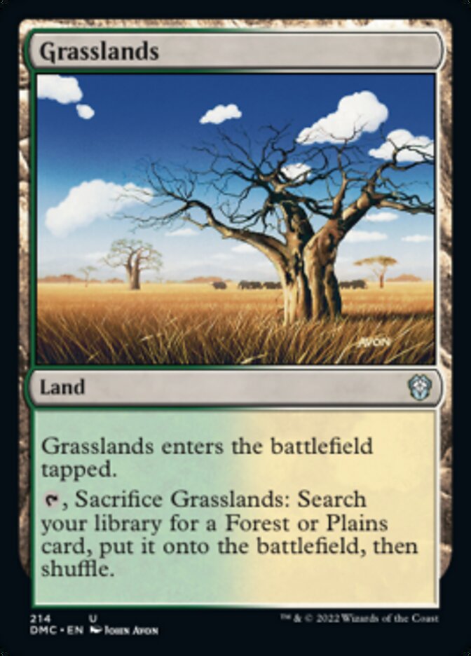 Grasslands [Dominaria United Commander] | Shuffle n Cut Hobbies & Games