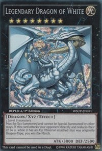 Legendary Dragon of White [WSUP-EN051] Prismatic Secret Rare | Shuffle n Cut Hobbies & Games