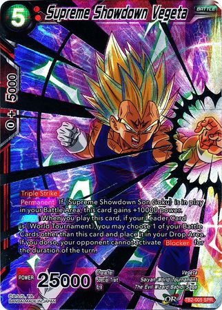 Supreme Showdown Vegeta (SPR) [TB2-005] | Shuffle n Cut Hobbies & Games