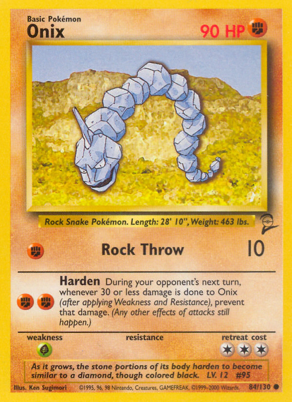 Onix (84/130) [Base Set 2] | Shuffle n Cut Hobbies & Games