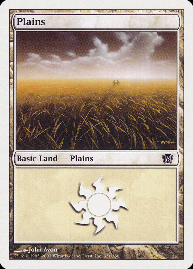 Plains (331) [Eighth Edition] | Shuffle n Cut Hobbies & Games