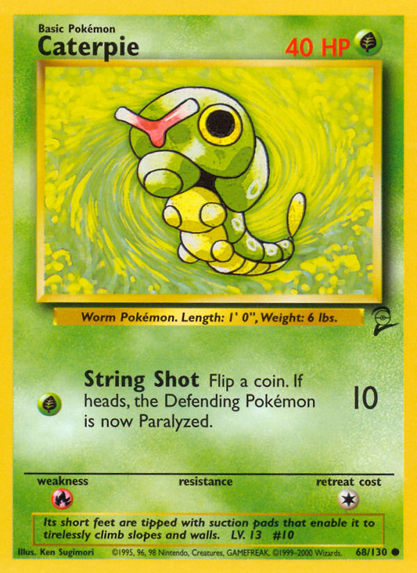 Caterpie (68/130) [Base Set 2] | Shuffle n Cut Hobbies & Games