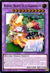 Ritual Beast Ulti-Gaiapelio (UTR) [CROS-EN045] Ultimate Rare | Shuffle n Cut Hobbies & Games