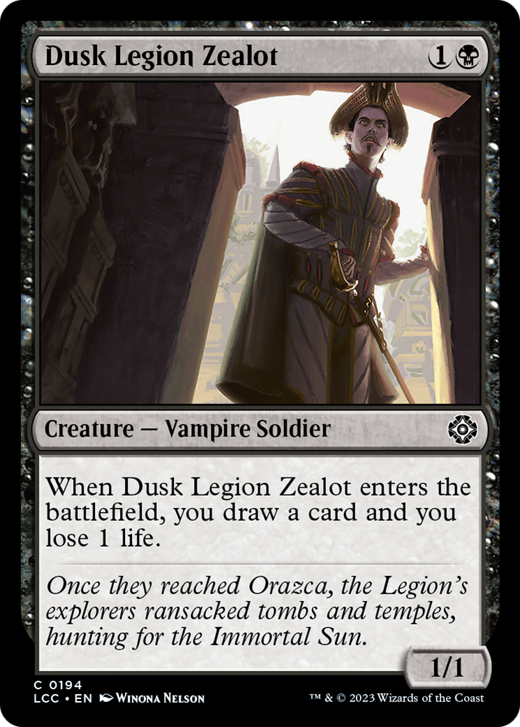 Dusk Legion Zealot [The Lost Caverns of Ixalan Commander] | Shuffle n Cut Hobbies & Games