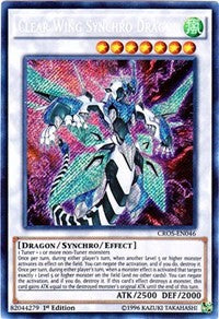 Clear Wing Synchro Dragon [CROS-EN046] Secret Rare | Shuffle n Cut Hobbies & Games