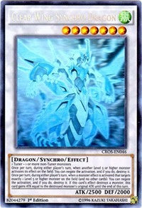 Clear Wing Synchro Dragon (Ghost Rare) [CROS-EN046] Ghost Rare | Shuffle n Cut Hobbies & Games