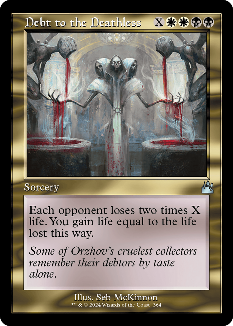 Debt to the Deathless (Retro Frame) [Ravnica Remastered] | Shuffle n Cut Hobbies & Games