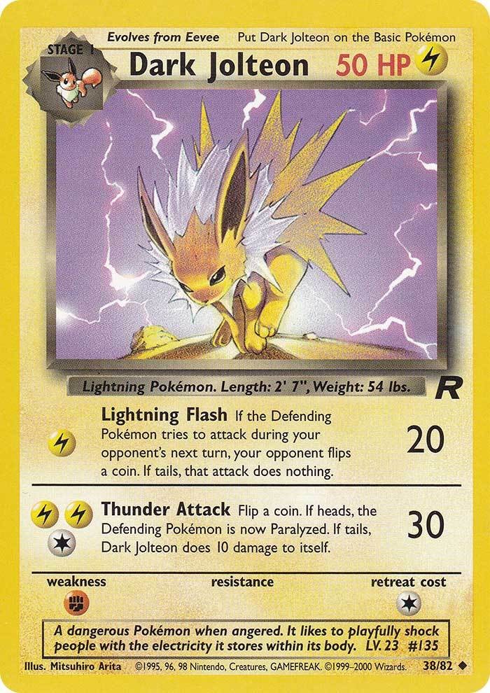 Dark Jolteon (38/82) [Team Rocket Unlimited] | Shuffle n Cut Hobbies & Games