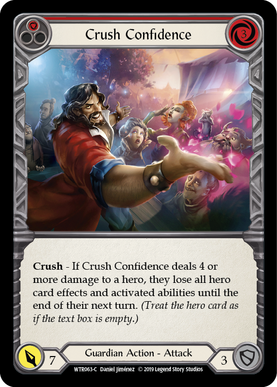 Crush Confidence (Red) [WTR063-C] Alpha Print Normal | Shuffle n Cut Hobbies & Games