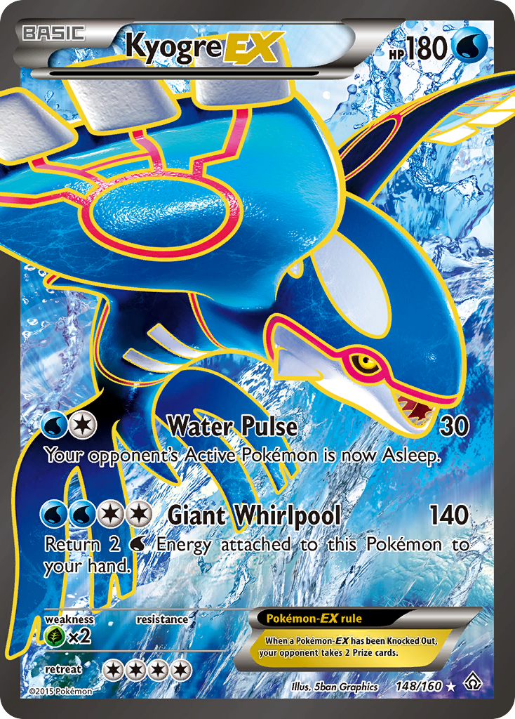 Kyogre EX (148/160) [XY: Primal Clash] | Shuffle n Cut Hobbies & Games