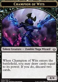 Champion of Wits // Insect Double-Sided Token [Hour of Devastation Tokens] | Shuffle n Cut Hobbies & Games