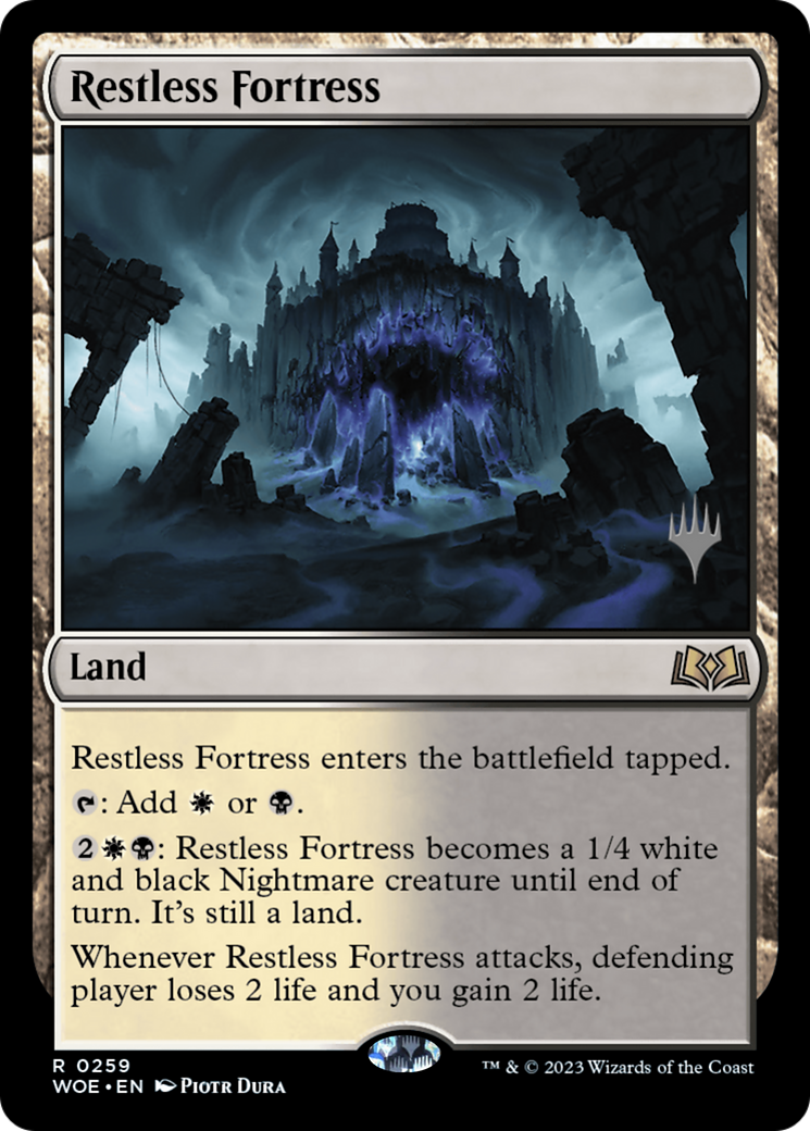 Restless Fortress (Promo Pack) [Wilds of Eldraine Promos] | Shuffle n Cut Hobbies & Games