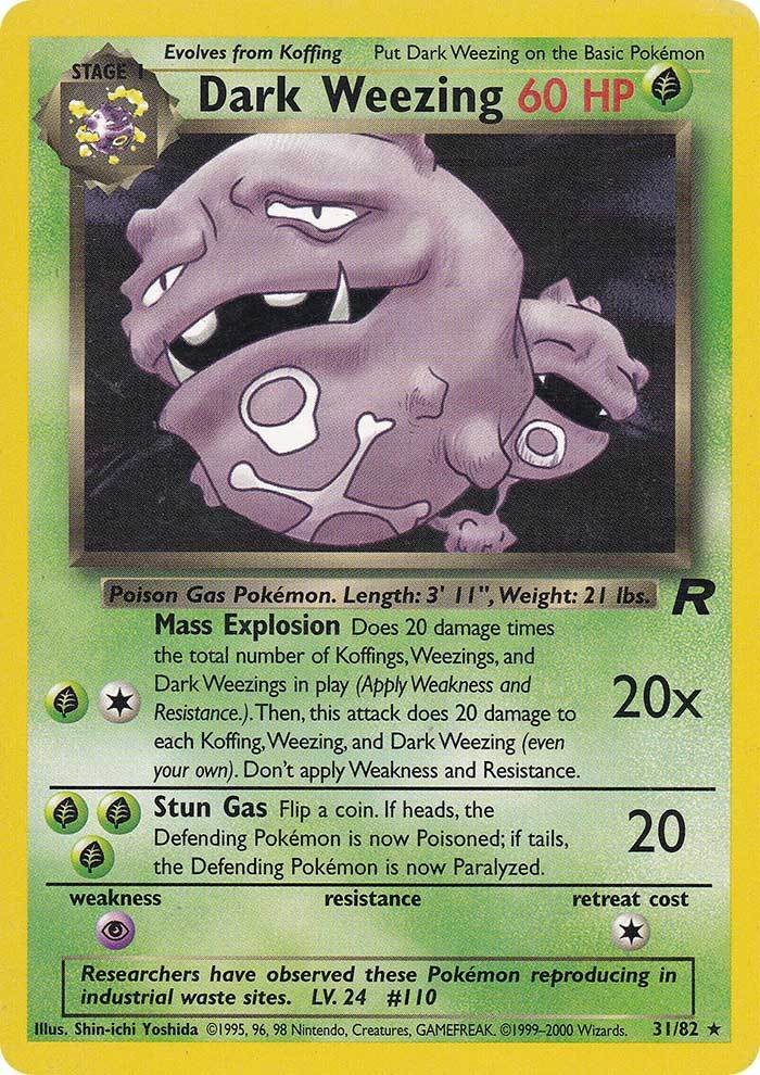 Dark Weezing (31/82) [Team Rocket Unlimited] | Shuffle n Cut Hobbies & Games