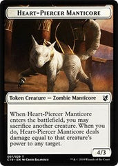 Heart-Piercer Manticore // Dragon Double-Sided Token [Commander 2019 Tokens] | Shuffle n Cut Hobbies & Games