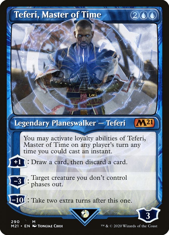 Teferi, Master of Time (Showcase) (290) [Core Set 2021] | Shuffle n Cut Hobbies & Games