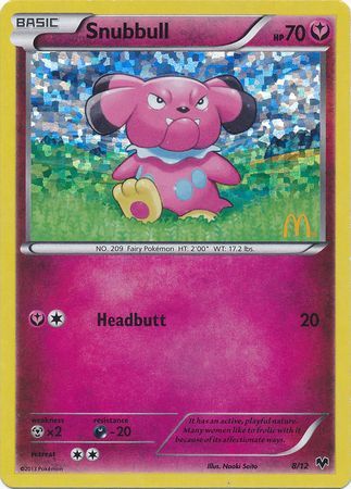 Snubbull (8/12) [McDonald's Promos: 2014 Collection] | Shuffle n Cut Hobbies & Games