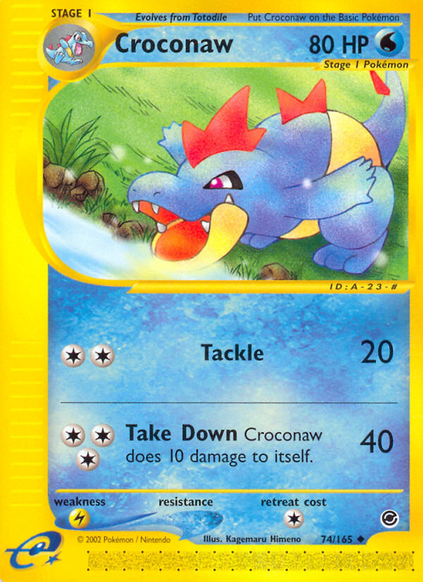 Croconaw (74/165) [Expedition: Base Set] | Shuffle n Cut Hobbies & Games