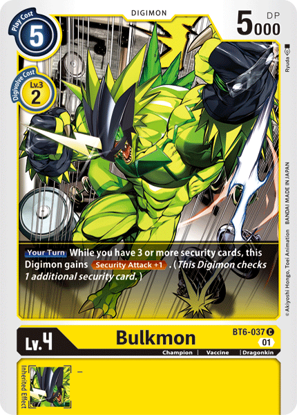 Bulkmon [BT6-037] [Double Diamond] | Shuffle n Cut Hobbies & Games