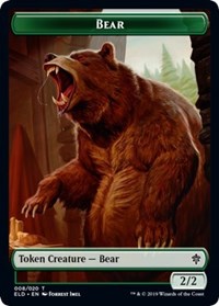 Bear // Food (18) Double-Sided Token [Throne of Eldraine Tokens] | Shuffle n Cut Hobbies & Games