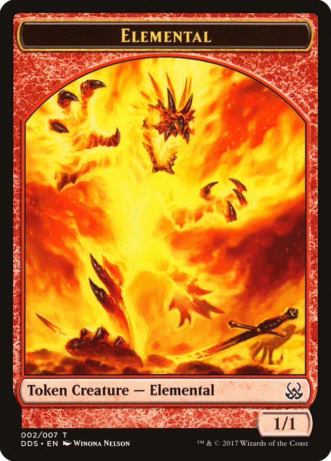 Elemental Token [Duel Decks: Mind vs. Might Tokens] | Shuffle n Cut Hobbies & Games