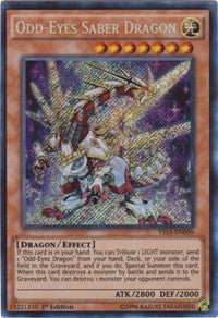 Odd-Eyes Saber Dragon [YS15-ENF00] Secret Rare | Shuffle n Cut Hobbies & Games