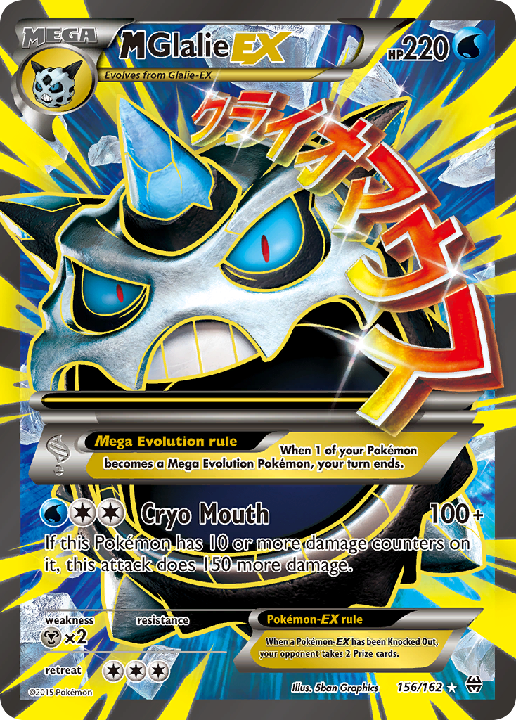 M Glalie EX (156/162) [XY: BREAKthrough] | Shuffle n Cut Hobbies & Games