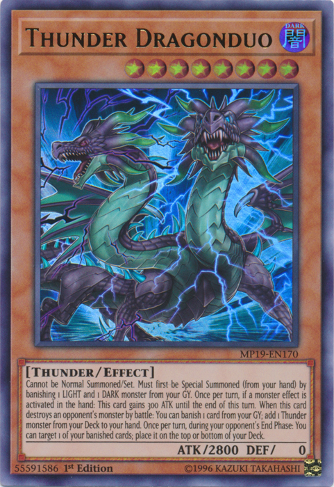 Thunder Dragonduo [MP19-EN170] Ultra Rare | Shuffle n Cut Hobbies & Games