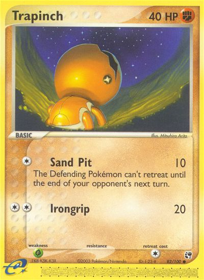 Trapinch (82/100) [EX: Sandstorm] | Shuffle n Cut Hobbies & Games