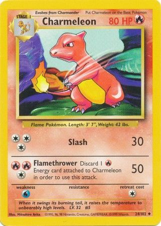 Charmeleon (24/102) [Base Set Unlimited] | Shuffle n Cut Hobbies & Games