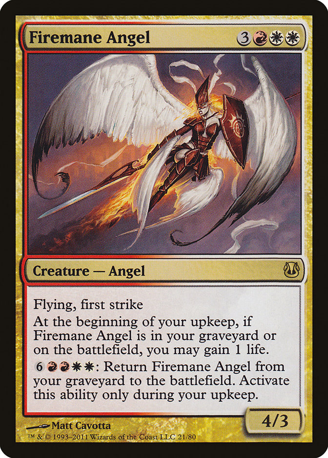 Firemane Angel [Duel Decks: Ajani vs. Nicol Bolas] | Shuffle n Cut Hobbies & Games